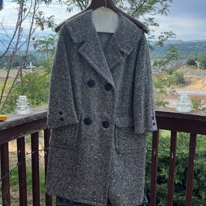 Gray Pea Coat for Women